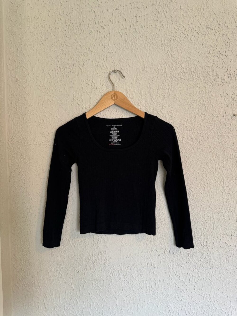 Long-Sleeve Anthropologie Crop Top